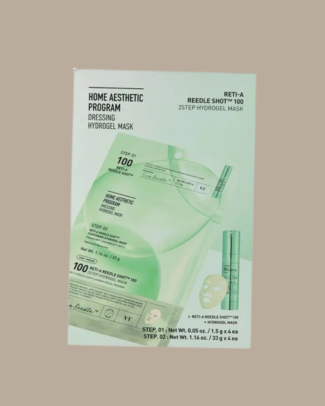 VT COSMETICS RETI-A REEDLE SHOT 100 2 STEP HYDROGEL MASK