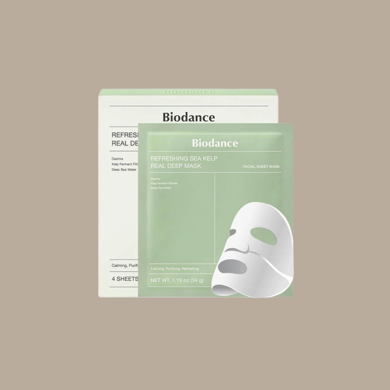 BIODANCE REFRESHING SEA KELP REAL DEEP MASK 1 CAJA (4PCS)