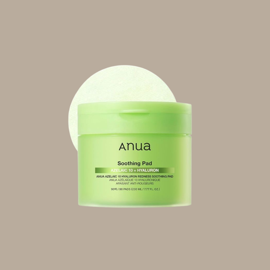 ANUA AZELAIC ACID 10 HYALURON REDNESS SOOTHING PAD 230ML