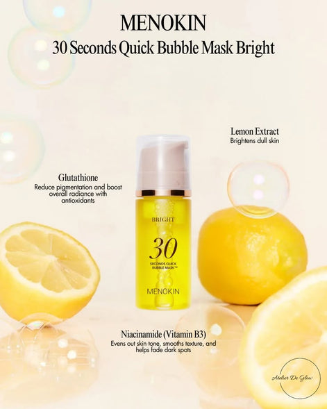 MENOKIN 30 SECONDS QUICK BUBBLE MASK BRIGHT 95ml