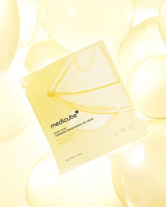 MEDICUBE KOJIC ACID TUMMERIC BRIGHTENING GEL MASK (PAQUETE 4 PIEZAS)