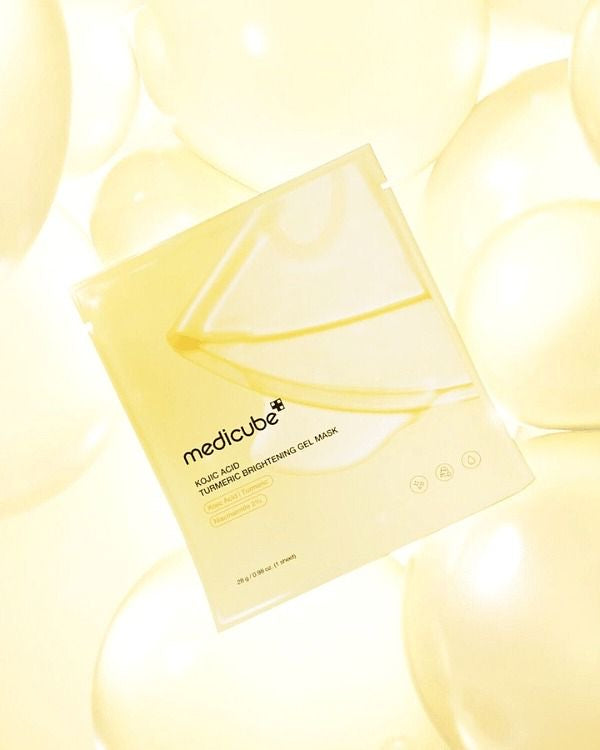 MEDICUBE KOJIC ACID TUMMERIC BRIGHTENING GEL MASK (PAQUETE 4 PIEZAS)