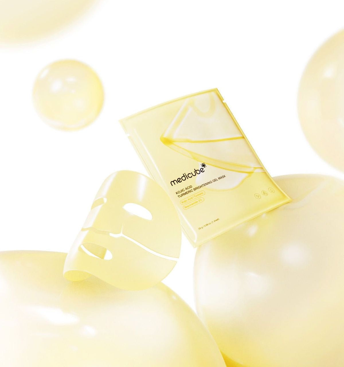 MEDICUBE KOJIC ACID TUMMERIC BRIGHTENING GEL MASK (PAQUETE 4 PIEZAS)