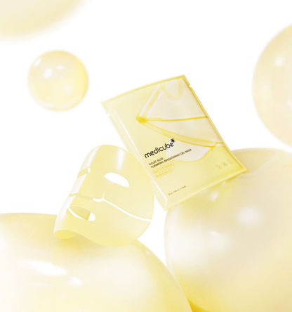 MEDICUBE KOJIC ACID TUMMERIC BRIGHTENING GEL MASK (PAQUETE 4 PIEZAS)