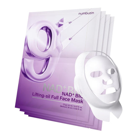 NUMBUZIN No.9 NAD BIO  LIFTING FULL COVER FACIAL MASK (4piezas)
