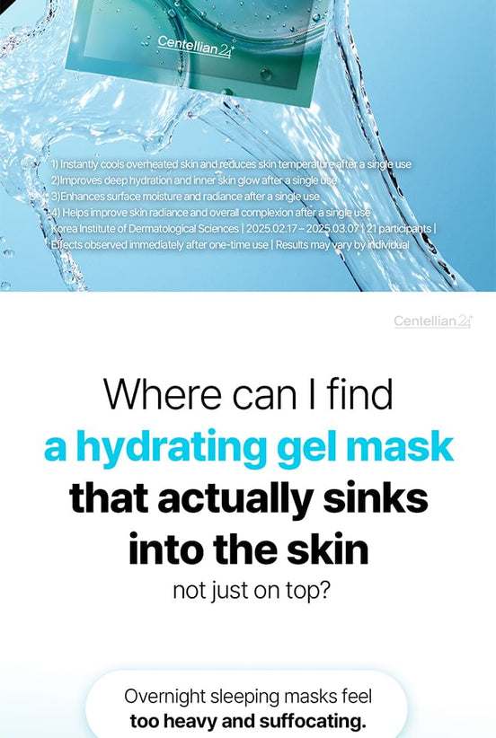 CENTELLIAN 24 MADECA LAB HYAL WATERFULL GLOW GEL MASK (1 pieza)