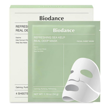 BIODANCE REFRESHING SEA KELP REAL DEEP MASK 1 CAJA (4PCS)