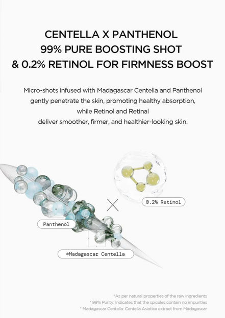 SKIN 1004 LAB IN NATURE MADAGASCAR CENTELLA RETINOL 0.2 BOOSTING SHOT AMPOULE 30ML