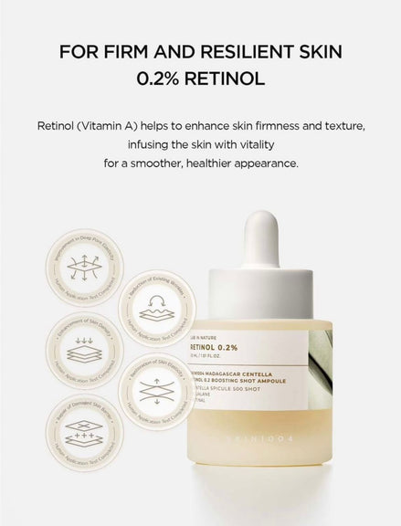 SKIN 1004 LAB IN NATURE MADAGASCAR CENTELLA RETINOL 0.2 BOOSTING SHOT AMPOULE 30ML